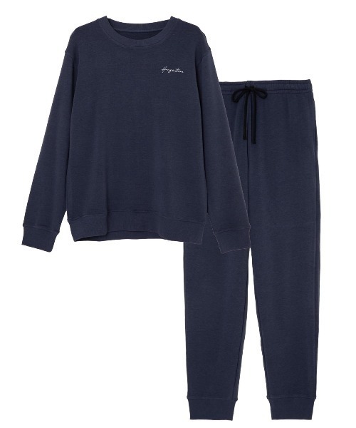 tutuanna（チュチュアンナ）の「ルームウェア メンズ [温度調整]メンズロゴプリント裏毛長袖パジャマ（ルームウェア/パジャマ・メンズ・ネイビー/エンジ・M）」の7枚目の写真