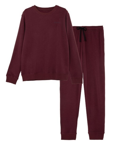 tutuanna（チュチュアンナ）の「ルームウェア メンズ [温度調整]メンズロゴプリント裏毛長袖パジャマ（ルームウェア/パジャマ・メンズ・ネイビー/エンジ・M）」の3枚目の写真