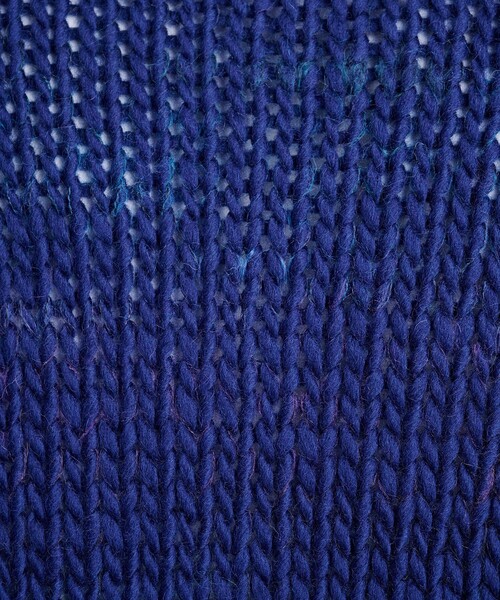 URU TOKYO（ウルトーキョー）の「CREW NECK KNIT（ニット/セーター・メンズ・ライトベージュ/ブルー・FREE）」の4枚目の写真