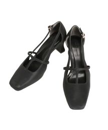 LAGUNAMOON | ストラップデザインスクエアトゥパンプス(パンプス)