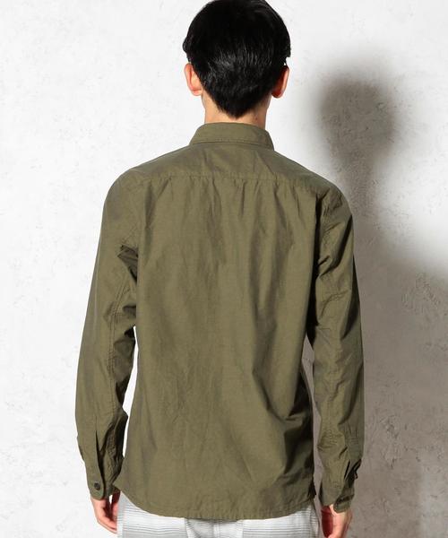 green label relaxing(グリーンレーベルリラクシング)の「TYPEWRITER MILITARY CPO シャツ◆(シャツ/ブラウス・メンズ・ネイビー/オリーブ・X-LARGE/MEDIUM/SMALL/LARGE)」の3枚目の写真