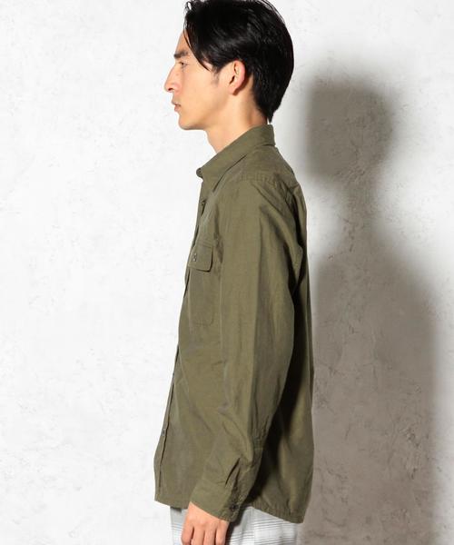 green label relaxing(グリーンレーベルリラクシング)の「TYPEWRITER MILITARY CPO シャツ◆(シャツ/ブラウス・メンズ・ネイビー/オリーブ・X-LARGE/MEDIUM/SMALL/LARGE)」の5枚目の写真