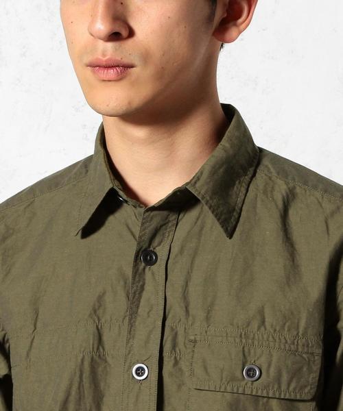 green label relaxing(グリーンレーベルリラクシング)の「TYPEWRITER MILITARY CPO シャツ◆(シャツ/ブラウス・メンズ・ネイビー/オリーブ・X-LARGE/MEDIUM/SMALL/LARGE)」の7枚目の写真