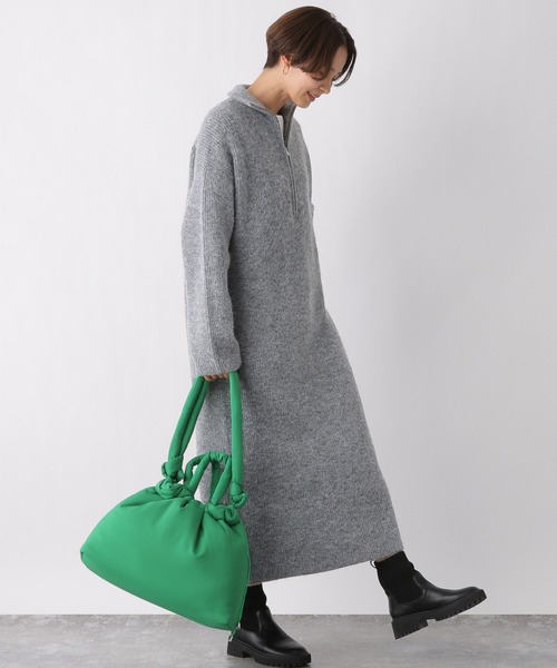 わ*ー様 【産前・産後対応】マタニティ／シャーリングVワンピース　レプシィム　レ 産前・産後対応】マタニティ／シャーリングVワンピース 420595