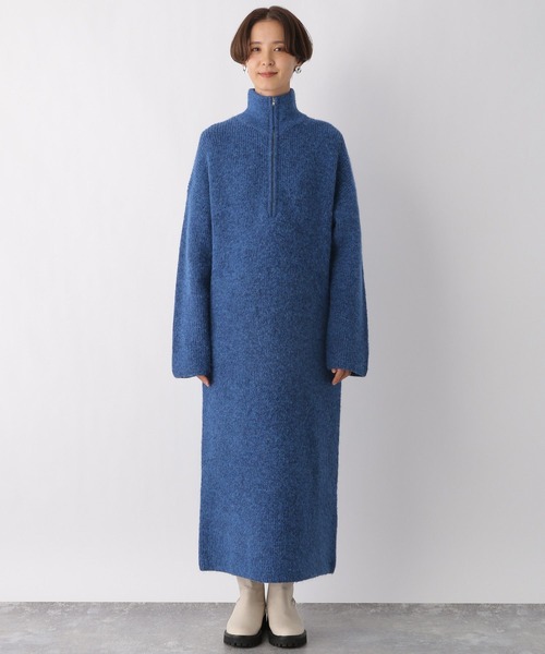 LEPSIM(レプシィム)の「【産前・産後対応】マタニティ/5ゲージハーフZIPワンピース 985972(マタニティウェア/グッズ・レディース・ベージュ/ブルー/グレー・FREE)」の19枚目の写真