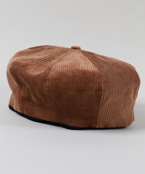 SPINNS（スピンズ）の「コーデュロイ素材ビッグキャスケット（キャスケット・メンズ・ブラウン/ブラック・ONESIZE）」の4枚目の写真