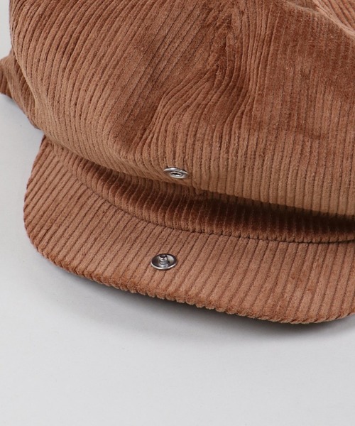 SPINNS（スピンズ）の「コーデュロイ素材ビッグキャスケット（キャスケット・メンズ・ブラウン/ブラック・ONESIZE）」の6枚目の写真