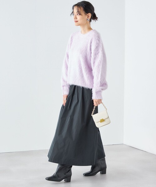 セール】〈手洗い可能〉シャギー クルーネック プルオーバー