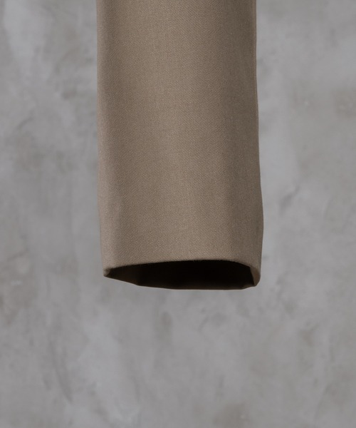 adree（アドリー）の「long sleeve short tailor jacket / ロングスリーブショートテーラードジャケット（テーラードジャケット・レディース・ベージュ/ブラック・MEDIUM/SMALL）」の10枚目の写真