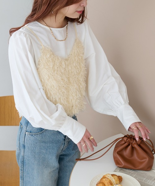 【新色追加】テープヤーンキャミ《WEB限定カラーあり》（キャミソール）｜DISCOAT（ディスコート）