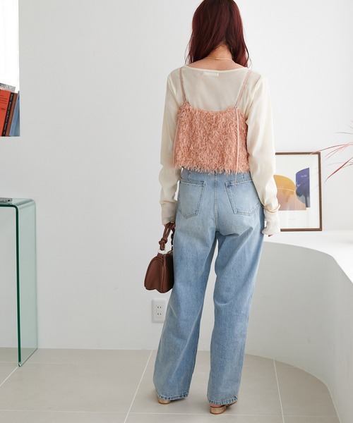 【新色追加】テープヤーンキャミ《WEB限定カラーあり》（キャミソール）｜DISCOAT（ディスコート）