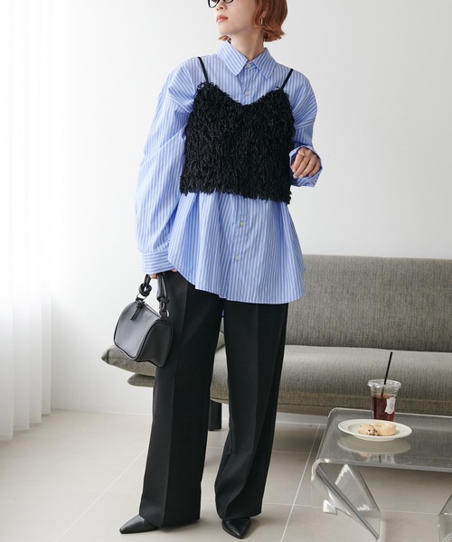 【新色追加】テープヤーンキャミ《WEB限定カラーあり》（キャミソール）｜DISCOAT（ディスコート）