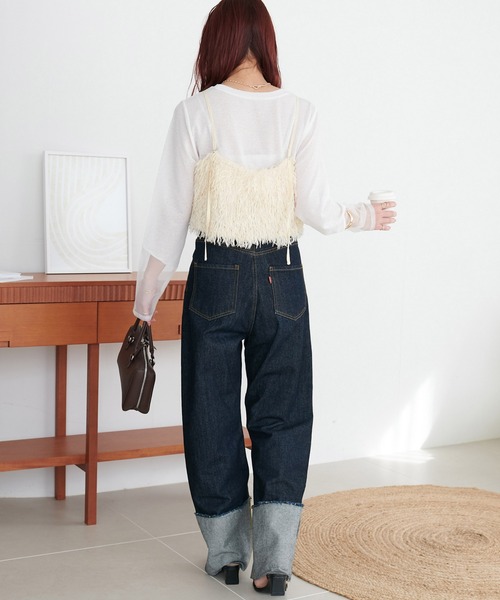 【新色追加】テープヤーンキャミ《WEB限定カラーあり》（キャミソール）｜DISCOAT（ディスコート）