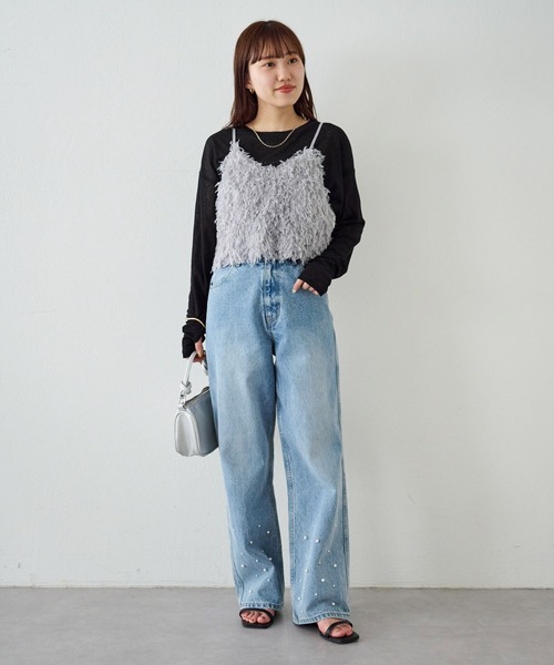 【新色追加】テープヤーンキャミ《WEB限定カラーあり》（キャミソール）｜DISCOAT（ディスコート）