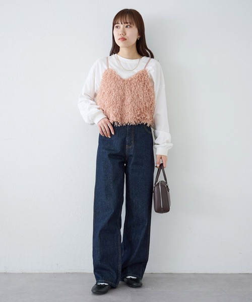 【新色追加】テープヤーンキャミ《WEB限定カラーあり》（キャミソール）｜DISCOAT（ディスコート）