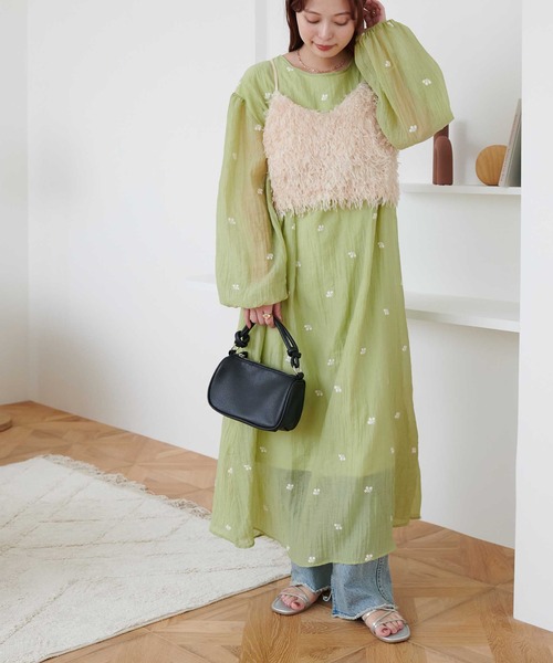 【新色追加】テープヤーンキャミ《WEB限定カラーあり》（キャミソール）｜DISCOAT（ディスコート）