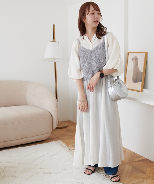 【新色追加】テープヤーンキャミ《WEB限定カラーあり》（キャミソール）｜DISCOAT（ディスコート）