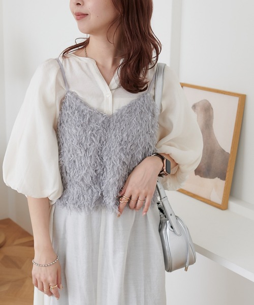 【新色追加】テープヤーンキャミ《WEB限定カラーあり》（キャミソール）｜DISCOAT（ディスコート）