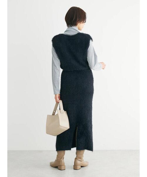 Petit fleur（プチフルール）の「・Petit　Fleur　シャギーニットスカート（スカート・レディース・ブラック/ベージュ/ブルー/アイボリー・FREE）」の13枚目の写真