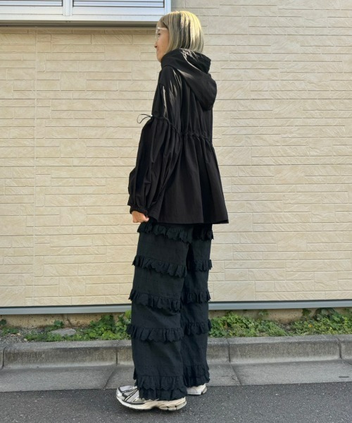 Candy Stripper（キャンディストリッパー）の「BE JOYFUL ZIP UP フーディー（ナイロンジャケット・レディース・ベージュ/オレンジ/ブラック・2）」の20枚目の写真