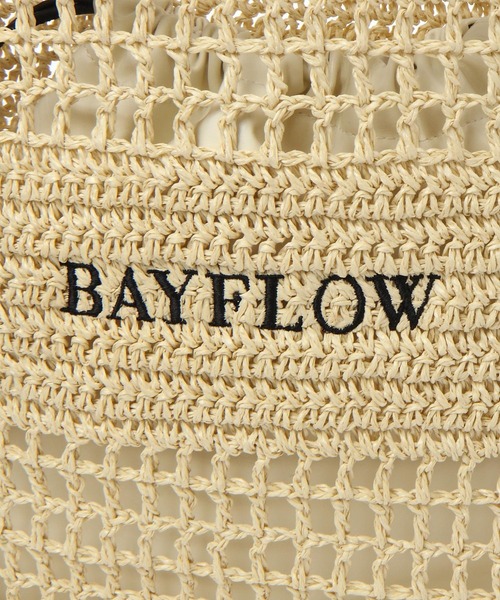 BAYFLOW(ベイフロー)の「ペーパーメッシュトート(トートバッグ・レディース・ナチュラル/ブラウン・FREE)」の18枚目の写真