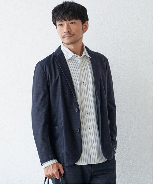IKKA LOUNGE（イッカラウンジ）の「GOKU楽ワークスイスカラーシャツ（シャツ/ブラウス・メンズ・ネイビー/ホワイト・L/M/S/XL）」の19枚目の写真