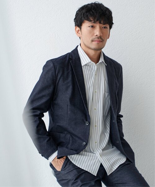 IKKA LOUNGE（イッカラウンジ）の「GOKU楽ワークスイスカラーシャツ（シャツ/ブラウス・メンズ・ネイビー/ホワイト・L/M/S/XL）」の22枚目の写真