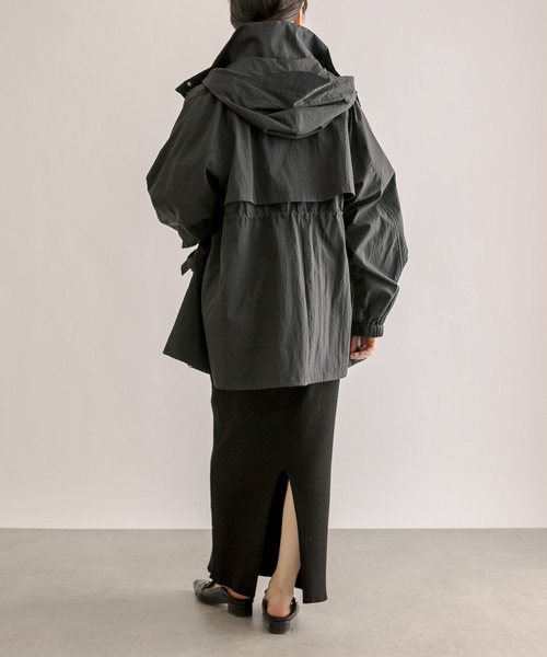 RIVE DROITE(リヴドロワ)の「フーデッドマウンテンパーカー(マウンテンパーカー・レディース・ブラック/カーキ/ライトグレー・FREE)」の7枚目の写真