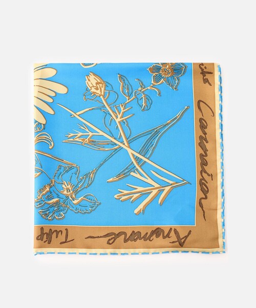 manipuri（マニプリ）の「【manipuri(マニプリ)】 65 SILK SCARF（バンダナ/スカーフ・レディース・ターコイズブルー/グリーン系その他/レッド系その他・2）」の13枚目の写真