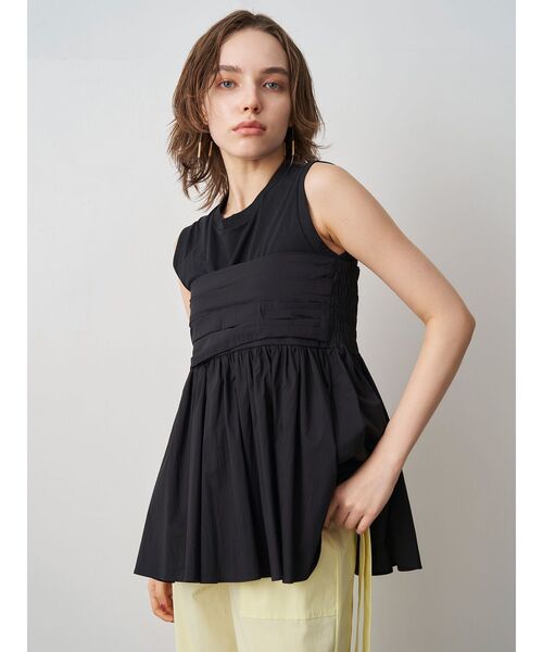 ELENDEEK（エレンディーク）の「ビスチェ＆タンクセット（タンクトップ・レディース・ブラック/ラベンダー/オフホワイト・FREE）」の3枚目の写真