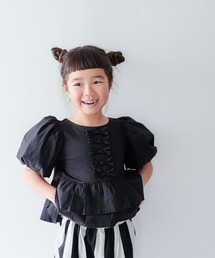 リボンペプラムブラウスSS 102391