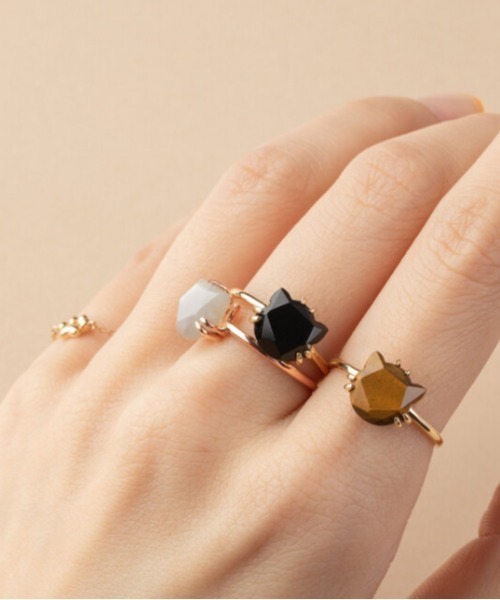 K10PG ねこ グレームーンストーン リング（リング）｜va vendome