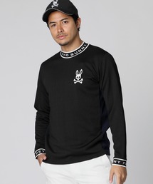 Psycho Bunny | [GOLF]フォントジャガード モックネック ロングスリーブTシャツ(Tシャツ/カットソー)