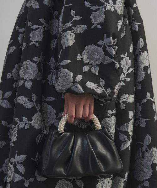 MERLOT(メルロー)の「パールハンドバッグ(ハンドバッグ・レディース・ブラック/ホワイト・FREE)」の5枚目の写真