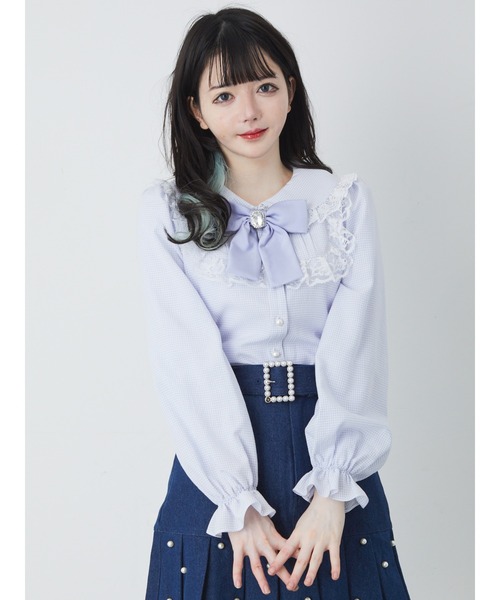 Ank Rouge（アンクルージュ）の「ギンガムブラウス（シャツ/ブラウス