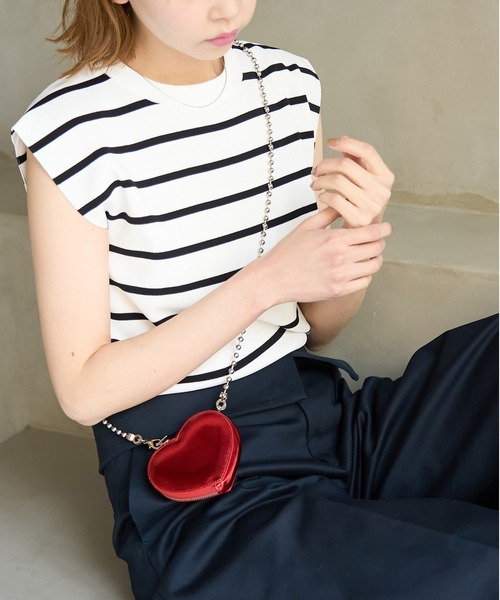 ROPE' PICNIC（ロペピクニック）の「ゼロスリーブニットプルオーバー/UVカット・洗濯機OK・冷感（ニット/セーター・レディース・ホワイト系その他5/ブラック/レッド/ライトグレー/オフホワイト・38）」の3枚目の写真