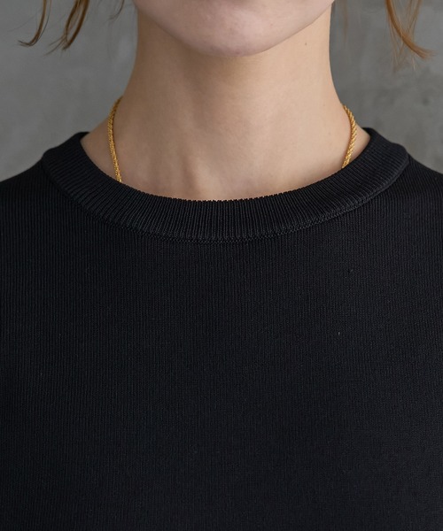 ROPE' PICNIC（ロペピクニック）の「ゼロスリーブニットプルオーバー/UVカット・洗濯機OK・冷感（ニット/セーター・レディース・ホワイト系その他5/ブラック/レッド/ライトグレー/オフホワイト・38）」の14枚目の写真