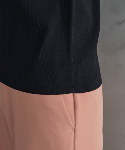 ROPE' PICNIC（ロペピクニック）の「ゼロスリーブニットプルオーバー/UVカット・洗濯機OK・冷感（ニット/セーター・レディース・ホワイト系その他5/ブラック/レッド/ライトグレー/オフホワイト・38）」の18枚目の写真