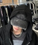 Never mind the XU / Chikashitsu+(ネバーマインド ザ エックスユー / チカシツプラス)の「帽子(キャップ)」