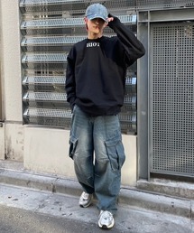 Never mind the XU（ネバーマインドザエックスユー）の「【Never mind the XU】wash denim cap / 【ネバーマインド ザ エックスユー】ウォッシュデニムキャップ（キャップ）」