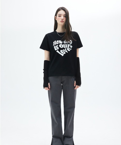 LUVISTRUE(ラヴイズトゥルー)の「CL LUV TEE(Tシャツ/カットソー・レディース・ブラック・FREE)」の2枚目の写真