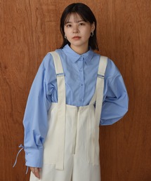 Amiur | back drawstring smooth shirt(シャツ/ブラウス)