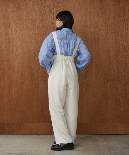 Amiur（エミレ）の「back drawstring smooth shirt / バックドローストリングスムースシャツ（シャツ/ブラウス・レディース・ブルー/ホワイト/ピンク・FREE）」の20枚目の写真