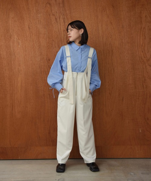 Amiur（エミレ）の「back drawstring smooth shirt / バックドローストリングスムースシャツ（シャツ/ブラウス・レディース・ブルー/ホワイト/ピンク・FREE）」の19枚目の写真