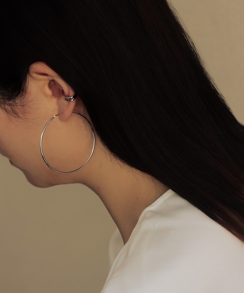 bonu.(ボヌ)の「【silver925】フープピアス/大(ピアス(両耳用)・レディース・シルバー/ゴールド・FREE)」の11枚目の写真