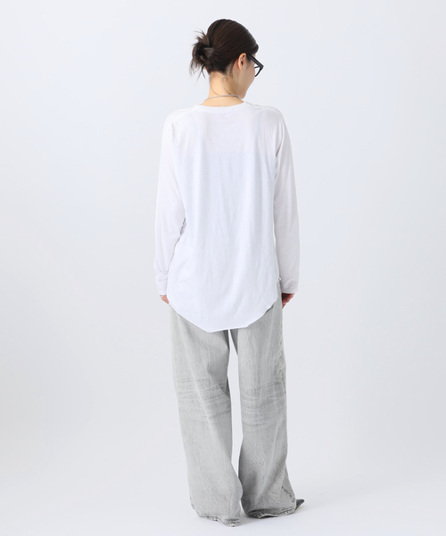 AP STUDIO（エーピーストゥディオ）の「New ラウンドテールTシャツ（Tシャツ/カットソー・レディース・ホワイト・FREE）」の6枚目の写真