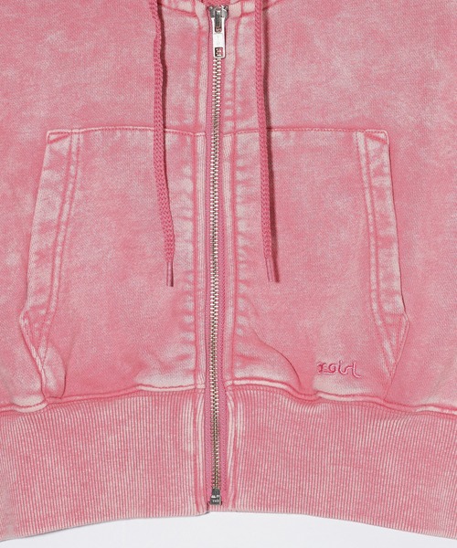 X-girl（エックスガール）の「COMPACT S/S HOODIE（パーカー・レディース・ブルー/ブラック/ピンク・S/M）」の19枚目の写真