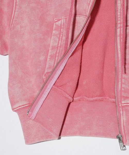 X-girl（エックスガール）の「COMPACT S/S HOODIE（パーカー・レディース・ブルー/ブラック/ピンク・S/M）」の20枚目の写真