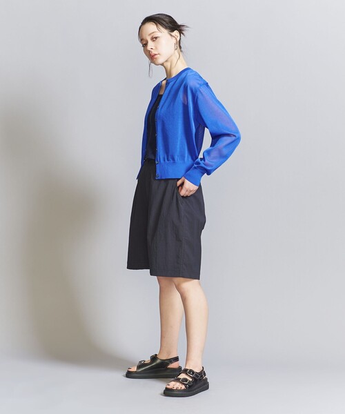 新品　BEAUTY&YOUTH シアークルーネック H＞ハイツイストシアークルーネックカットソー