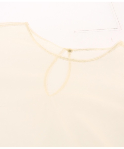 Settimissimo(セッティミッシモ)の「フリルキャンディースリーブ シアー プルオーバー 長袖(Tシャツ/カットソー・レディース・ブラック/アイボリー・FREE)」の14枚目の写真